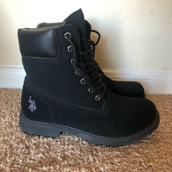 U.S. Polo Assn. Shoes - Black combat boots US Polo Assn.